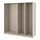 PAX - 3 wardrobe frames, grey-beige, 200x58x201 cm | IKEA Indonesia - PE835900_S1