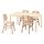 RÖNNINGE/VOXLÖV - table and 4 chairs, birch/light bamboo, 155/210 cm | IKEA Indonesia - PE945179_S1