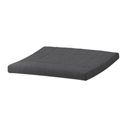 POÄNG - Footstool cushion, Hillared anthracite