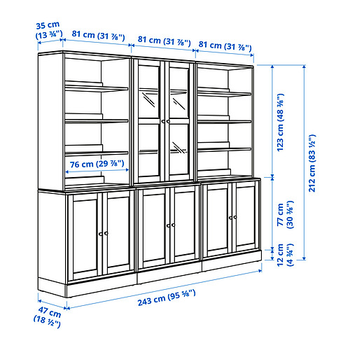 HAVSTA Measurement Illustration