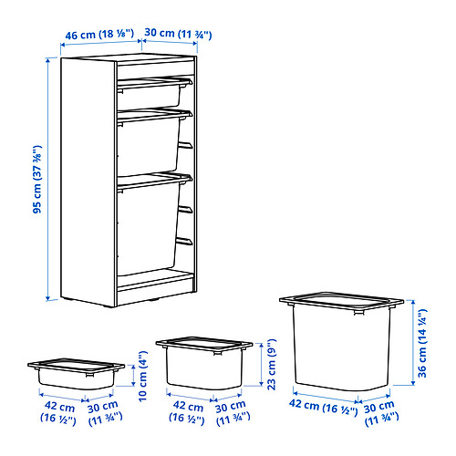 TROFAST Measurement Illustration