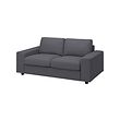 VIMLE - 2-seat sofa, with wide armrests Gunnared/medium grey