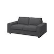 VIMLE - 2-seat sofa, with wide armrests/Hallarp grey
