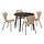 ÄLVSTA/LISABO - meja dan 4 kursi, hitam/rotan hitam, 105 cm | IKEA Indonesia - PE945337_S1