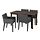 MÅRENÄS/STRANDTORP - meja dan 4 kursi, cokelat/Abu-abu gelap Gunnared hitam, 150/205/260 cm | IKEA Indonesia - PE945365_S1