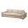 VIMLE - sarung sofa tempat tidur 3 dudukan, dengan sandaran tangan lebar/Hallarp krem | IKEA Indonesia - PE836102_S1