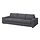 VIMLE - sarung sofa tempat tidur 3 dudukan, dengan sandaran tangan lebar/Gunnared abu-abu medium | IKEA Indonesia - PE836111_S1