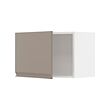 METOD - Wall cabinet, white/Upplöv matt dark beige, 60x37x40 cm