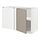 METOD - kbnet dsar sdut dg rak, putih/Upplöv matt krem gelap, 128x68x80 cm | IKEA Indonesia - PE877636_S1