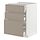 METOD/MAXIMERA - kabinet dasar dgn 3 laci, putih/Upplöv matt krem gelap, 60x60x80 cm | IKEA Indonesia - PE877640_S1