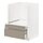 METOD/MAXIMERA - base cabinet f combi micro/drawers, white/Upplöv matt dark beige, 60x60x80 cm | IKEA Indonesia - PE877645_S1