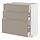 METOD/MAXIMERA - base cabinet with 3 drawers, white/Upplöv matt dark beige, 80x37x80 cm | IKEA Indonesia - PE877451_S1