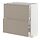 METOD/MAXIMERA - kabinet dasar dengan 2 laci, putih/Upplöv matt krem gelap, 80x37x80 cm | IKEA Indonesia - PE877462_S1
