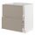 METOD/MAXIMERA - base cb 2 fronts/2 high drawers, white/Upplöv matt dark beige, 80x60x80 cm | IKEA Indonesia - PE877470_S1