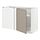 METOD - kab dsr sudut+pelengkap pull-out, putih/Upplöv matt krem gelap, 128x68x80 cm | IKEA Indonesia - PE877498_S1
