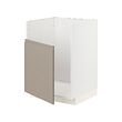 METOD - Base cab f TALLSJÖN sink, white/Upplöv matt dark beige, 60x60x80 cm