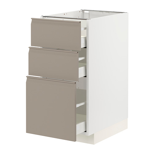 METOD/MAXIMERA kabinet dasar dgn 3 laci