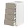 METOD/MAXIMERA - base cb 4 frnts/2 low/3 md drwrs, white/Upplöv matt dark beige, 40x60x80 cm | IKEA Indonesia - PE877511_S1