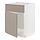 METOD - base cabinet f sink w door/front, white/Upplöv matt dark beige, 60x60x80 cm | IKEA Indonesia - PE877523_S1