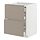 METOD/MAXIMERA - bc w pull-out work surface/3drw, white/Upplöv matt dark beige, 60x60x80 cm | IKEA Indonesia - PE877532_S1