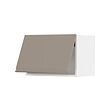 METOD - Wall cabinet horizontal, white/Upplöv matt dark beige, 60x37x40 cm