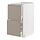 METOD/MAXIMERA - base cb 2 fronts/2 high drawers, white/Upplöv matt dark beige, 40x60x80 cm | IKEA Indonesia - PE877533_S1