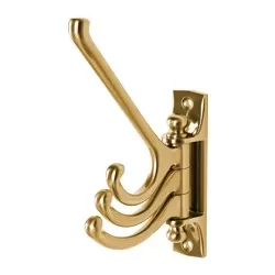 KÄMPIG - Pengait putar 3 cabang, warna kuningan