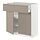 METOD/MAXIMERA - kabinet dasar dengan laci/2 pintu, putih/Upplöv matt krem gelap, 80x37x80 cm | IKEA Indonesia - PE877592_S1