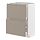 METOD/MAXIMERA - kabinet dasar dengan 2 laci, putih/Upplöv matt krem gelap, 60x37x80 cm | IKEA Indonesia - PE877593_S1
