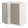 METOD - kabinet dasar u bak cuci + 2 pintu, putih/Upplöv matt krem gelap, 80x60x80 cm | IKEA Indonesia - PE877594_S1