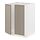 METOD - kabinet dasar u bak cuci + 2 pintu, putih/Upplöv matt krem gelap, 60x60x80 cm | IKEA Indonesia - PE877600_S1