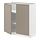 METOD - kabinet dasar dg rak/2 pintu, putih/Upplöv matt krem gelap, 80x37x80 cm | IKEA Indonesia - PE877578_S1