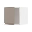METOD - Wall cabinet, white/Upplöv matt dark beige, 40x37x40 cm