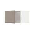 METOD - Kbnt atas utk lmr es/freezer, putih/Upplöv matt krem gelap, 60x60x40 cm