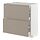 METOD/MAXIMERA - kab dasar dg 2 pintu/3 laci, putih/Upplöv matt krem gelap, 80x37x80 cm | IKEA Indonesia - PE877627_S1