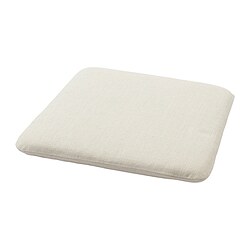GRYTTOM - Bantal kursi, Gransel alami, 46x42 cm