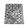 GINSTSÄCKMAL - Throw, black/white, 130x170 cm