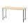 MITTCIRKEL/SPÄND - desk, lively pine effect/black, 140x60 cm | IKEA Indonesia - PE945558_S1