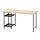 MITTCIRKEL/SPÄND - desk, lively pine effect/black, 140x60 cm | IKEA Indonesia - PE945563_S1