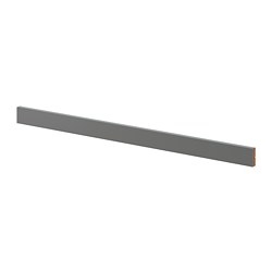 FÖRBÄTTRA - Rounded deco strip/moulding, dark grey, 221 cm