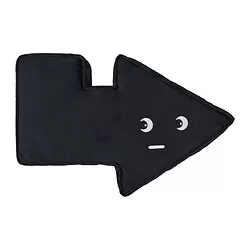 DYKAND - Bantal kursi, anak panah/hitam