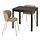 KRYLBO/EKEDALEN - table and 2 chairs, dark brown/Tonerud dark beige, 80/120 cm | IKEA Indonesia - PE945601_S1