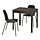 LIDÅS/EKEDALEN - table and 2 chairs, dark brown/black black, 80/120 cm | IKEA Indonesia - PE945633_S1