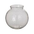 KONSTFULL - Vase, clear glass/patterned, 10 cm