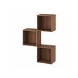 EKET - Wall-mounted cabinet combination, walnut effect, 70x25x105 cm
