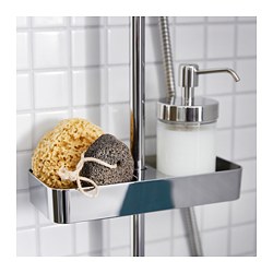 BROGRUND - Shower shelf, chrome-plated, 25x4 cm