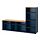 SKRUVBY - kombinasi penyimpanan TV, hitam-biru, 216x38x140 cm | IKEA Indonesia - PE877919_S1