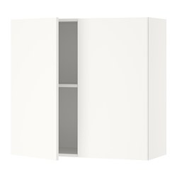 KNOXHULT - Kabinet dinding dg pintu, putih, 80x75 cm