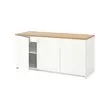 KNOXHULT - kabinet dasar dengan pintu, putih, 180x85 cm | IKEA Indonesia - PE694861_S2