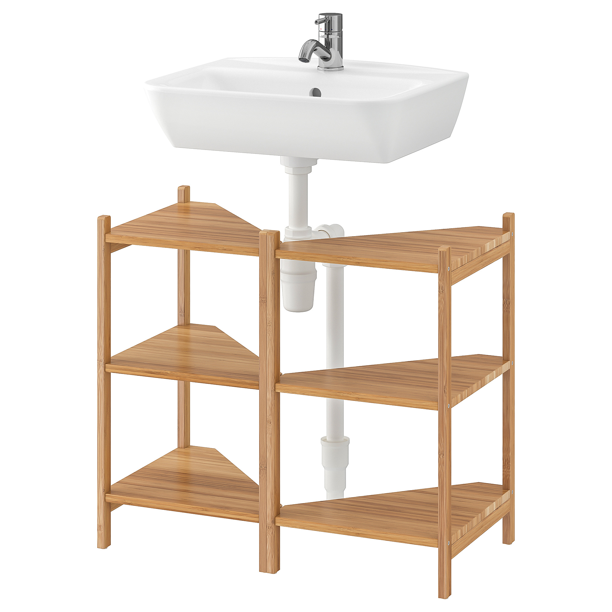 Tyngen Rgrund Wash Basin Corner Shelf